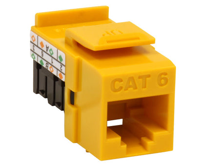 CAT6 RJ45 Punch Down Keystone Jack, Unshielded MIG+, High Density