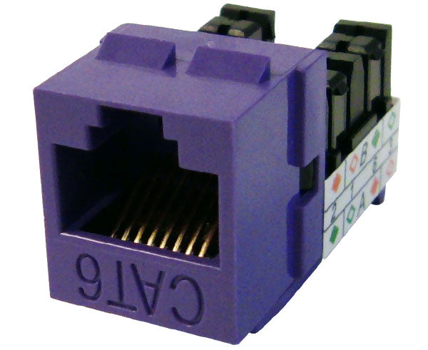 CAT6 RJ45 Punch Down Keystone Jack, Unshielded MIG+, High Density