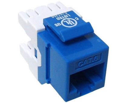 CAT6 MIG+ Keystone Jack, Unshielded, Component Rated, High Density