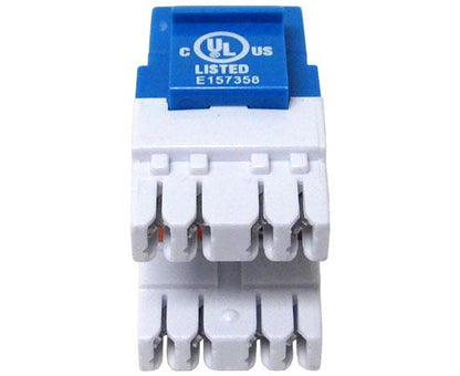 CAT6 MIG+ Keystone Jack, Unshielded, Component Rated, High Density