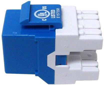 CAT6 MIG+ Keystone Jack, Unshielded, Component Rated, High Density