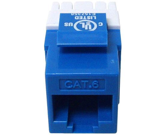 CAT6 MIG+ Keystone Jack, Unshielded, Component Rated, High Density