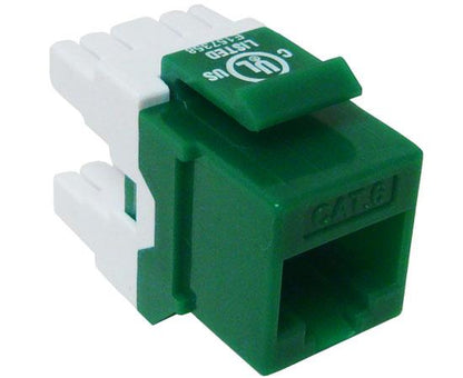 CAT6 MIG+ Keystone Jack, Unshielded, Component Rated, High Density