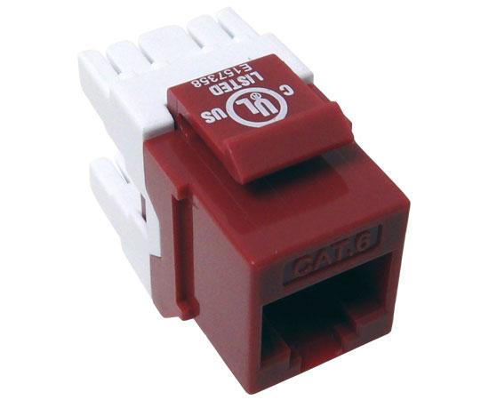 CAT6 MIG+ Keystone Jack, Unshielded, Component Rated, High Density