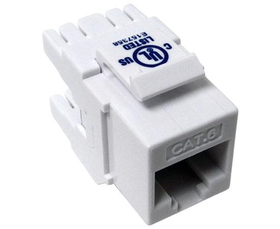 CAT6 MIG+ Keystone Jack, Unshielded, Component Rated, High Density