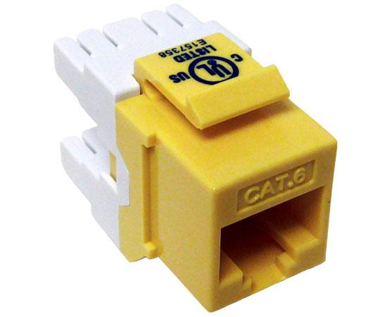 CAT6 MIG+ Keystone Jack, Unshielded, Component Rated, High Density