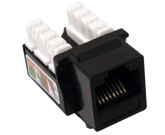 CAT6 Punch Down Keystone Jack, Unshielded, U-Style