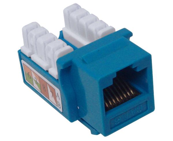 CAT6 Punch Down Keystone Jack, Unshielded, U-Style