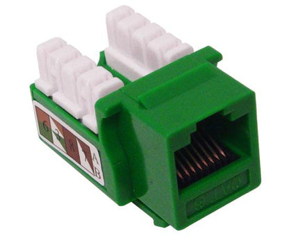 CAT6 Punch Down Keystone Jack, Unshielded, U-Style