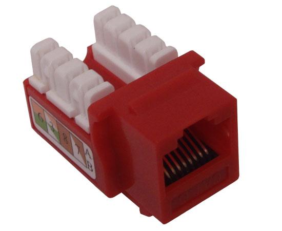 CAT6 Punch Down Keystone Jack, Unshielded, U-Style