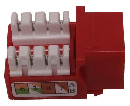 CAT6 Punch Down Keystone Jack, Unshielded, U-Style