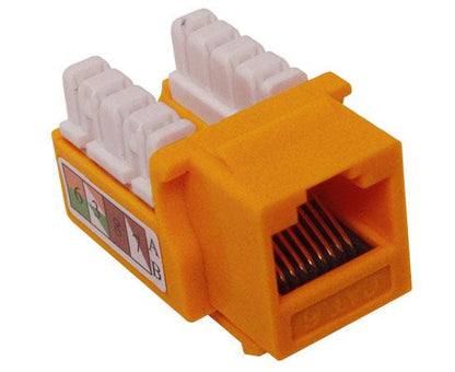 CAT6 Punch Down Keystone Jack, Unshielded, U-Style