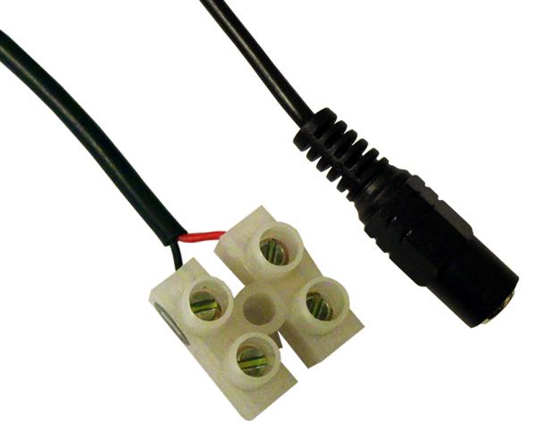 Male DC Power Supply Cord - 7 Inch