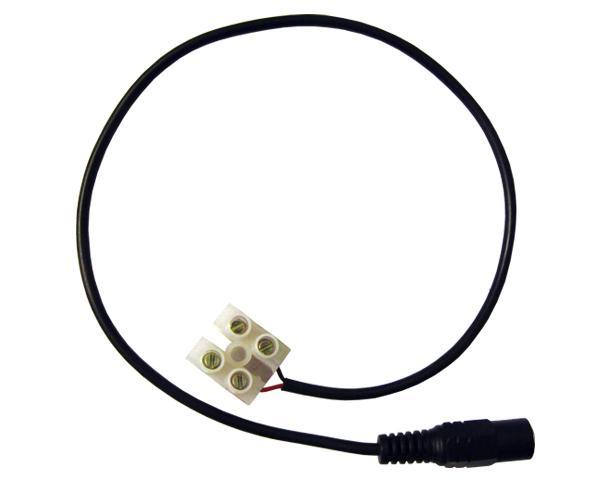 Male DC Power Supply Cord - 7 Inch