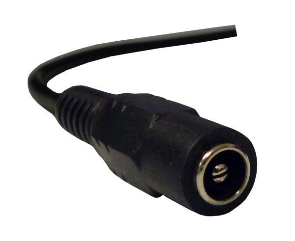 Male DC Power Supply Cord - 7 Inch