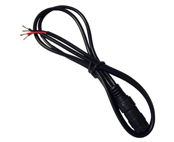 Male DC Power Cord Splitter - 16 Inches - Open Ended