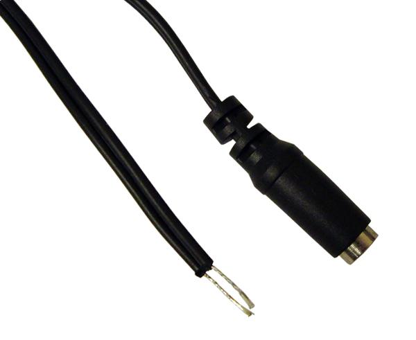 Male DC Power Supply Cord - 3 Foot - Open Ended