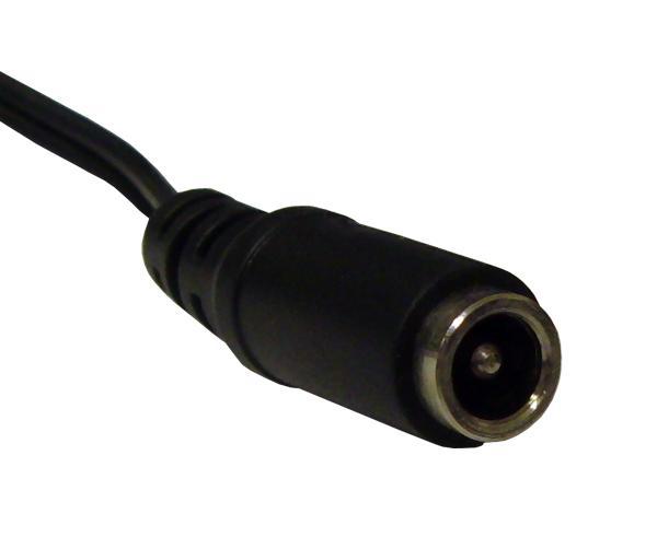 Male DC Power Supply Cord - 3 Foot - Open Ended