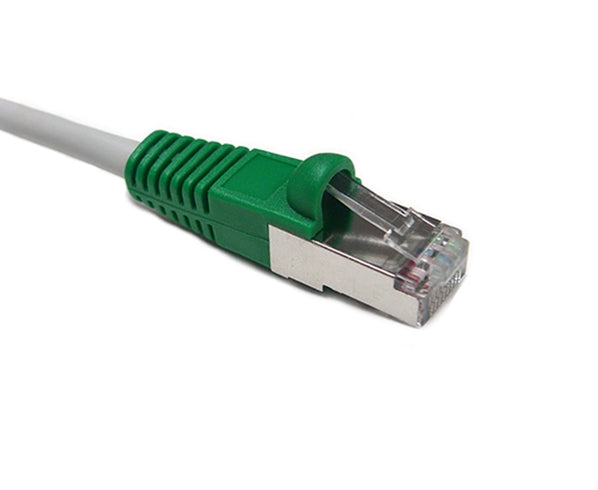 CAT5E Shielded Crossover Ethernet Patch Cable, Snagless Molded Boot, RJ45 - RJ45