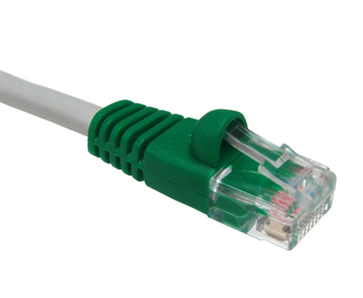 CAT5E Crossover Ethernet Patch Cable, Snagless Molded Boot, RJ45 - RJ45, 25ft