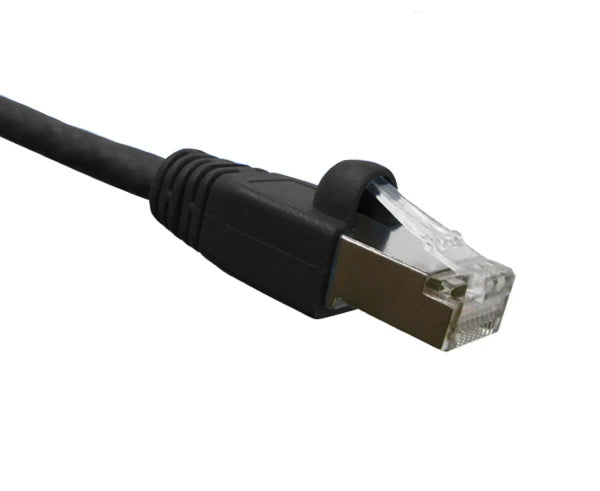 CAT6A Ethernet Patch Cable, Shielded, Snagless Molded Boot, S/FTP, 10G, RJ45 - RJ45, 20ft