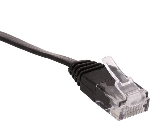 CAT6 Flat Ethernet Patch Cable, Molded Boot, RJ45 - RJ45, ½ft - 45ft