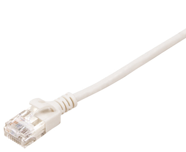 CAT6A Ethernet Patch Cable, Slim, Snagless Molded Boot, UTP, 10G, 28AWG, RJ45 - RJ45, 4ft