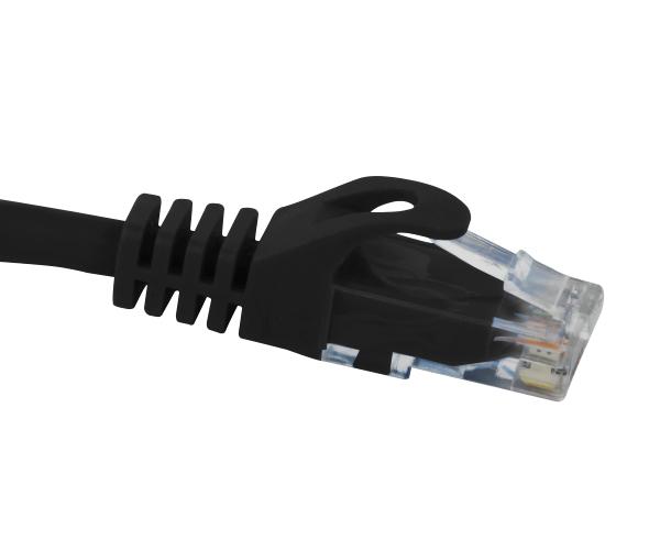 CAT6 Ethernet Patch Cable, Snagless Molded Boot, RJ45 - RJ45, 1ft