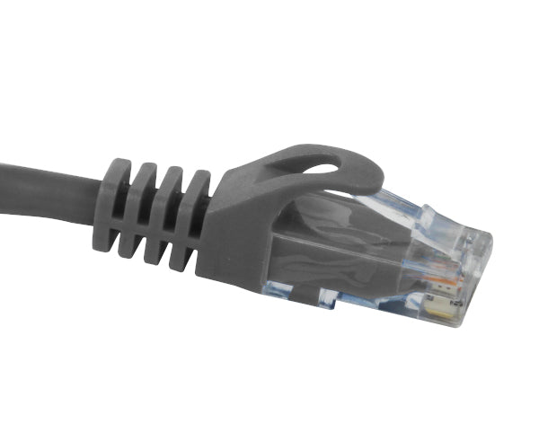 CAT6 Ethernet Patch Cable, Snagless Molded Boot, RJ45 - RJ45, 1ft