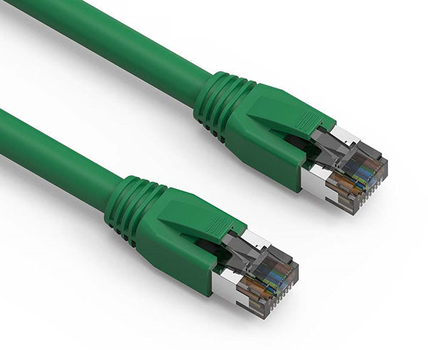 CAT8 Ethernet Patch Cable, Dual Shielded S/FTP, Snagless Molded Boot, 40G, 35FT