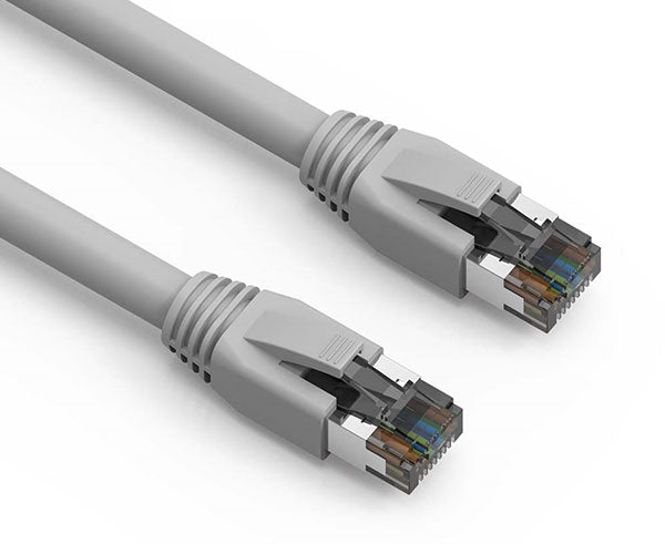 CAT8  Ethernet Patch Cable, Dual Shielded S/FTP, Snagless Molded Boot, 40G, 15FT