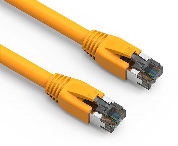 CAT8 Ethernet Patch Cable, Dual Shielded S/FTP, Snagless Molded Boot, 40G, 0.5FT