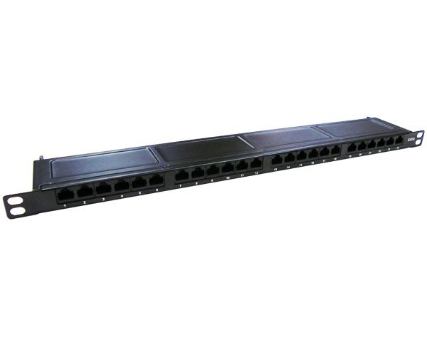 CAT6 Patch Panel, 24 Port, Half-U High Density, Rack Mount