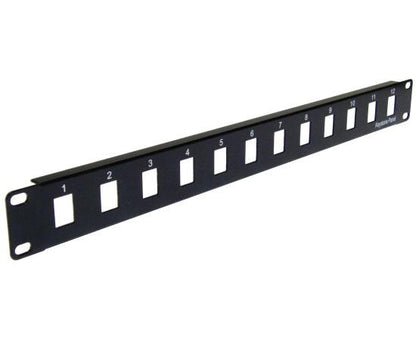 Blank Keystone Patch Panel, 12 Port / 16 Port / 24 Port / 32 Port / 48 Port