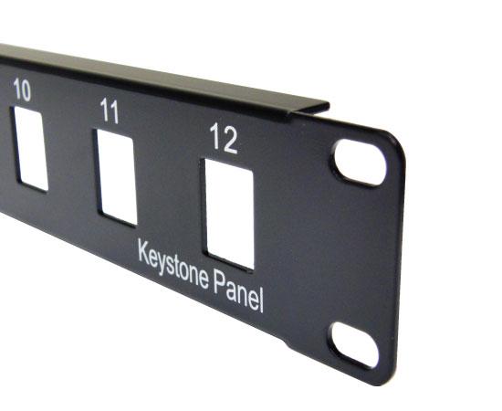 Blank Keystone Patch Panel, 12 Port / 16 Port / 24 Port / 32 Port / 48 Port