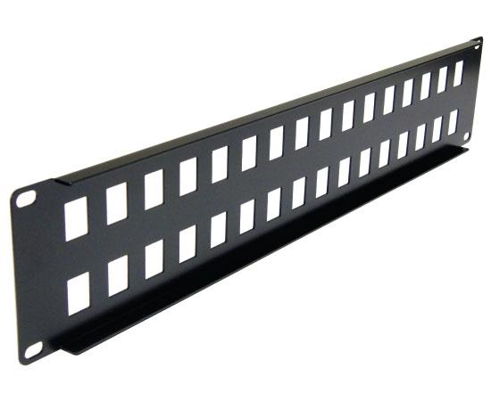 Blank Keystone Patch Panel, 12 Port / 16 Port / 24 Port / 32 Port / 48 Port