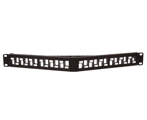 Blank Patch Panel Angled High Density 1U With 24 Ports