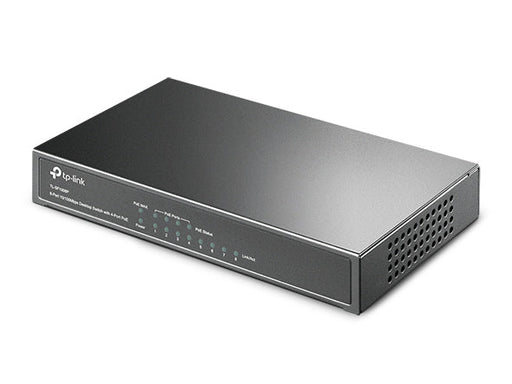 Unmanaged 8 Port Ethernet Switch with 4 PoE Ports, 10/100Mbps