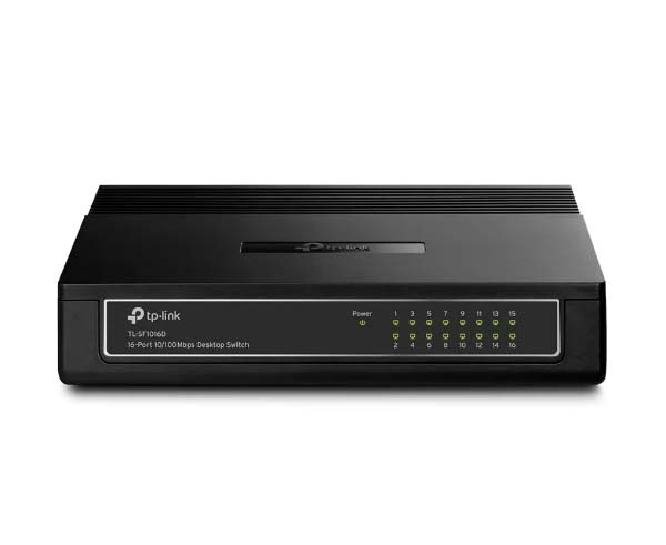 16-Port 10/100Mbps Ethernet Switch, Desktop