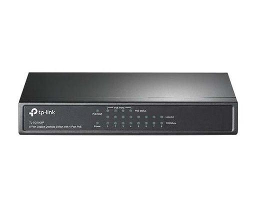 Unmanaged 8 Port Ethernet Switch with 4 PoE Ports, 10/100/1000Mbps