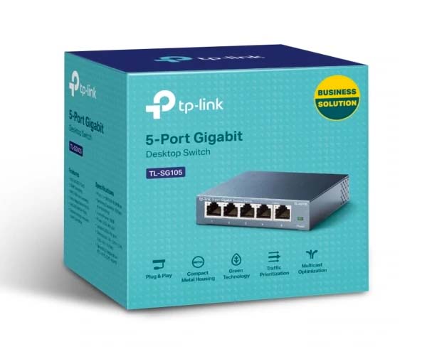 5-Port Desktop Ethernet Switch, 10/100/1000Mbps