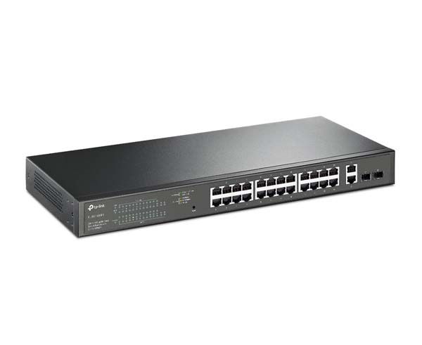 28-Port Gigabit Easy Smart Switch with 24-Port PoE+