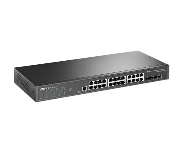 JetStream 24-Port Gigabit L2+ Managed Switch with 4 10GE SFP+ Slots