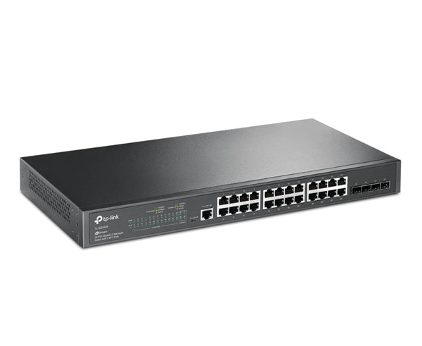 JetStream 24-Port Gigabit L2+ Managed Switch with 4 SFP Slots