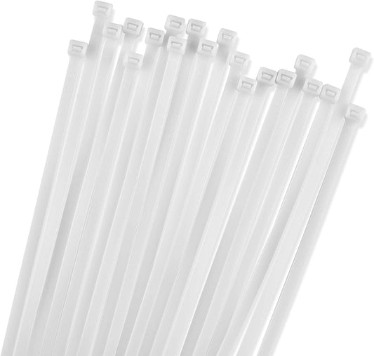 6" Clear Cable Ties - 100 pack