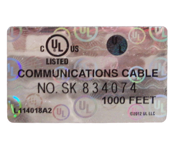 RG6 Coaxial Cable, CATV Direct Burial Quad Shielded, 18 AWG CCS, 60% AL Braid + Foil / 40% AL Braid + Foil, 1000ft, Black