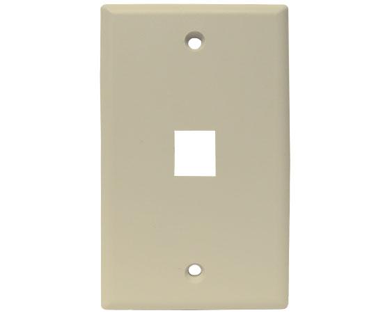 MIG+ Wall Plates, High Density 1, 2, 3, 4, & 6 Ports - Almond, Ivory, White, Black