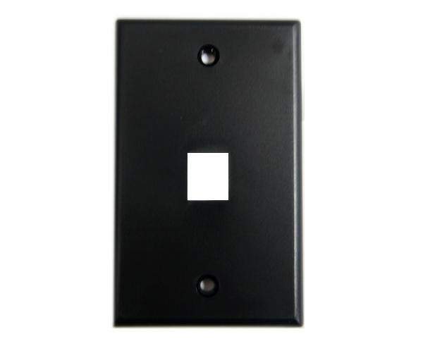 MIG+ Wall Plates, High Density 1, 2, 3, 4, & 6 Ports - Almond, Ivory, White, Black