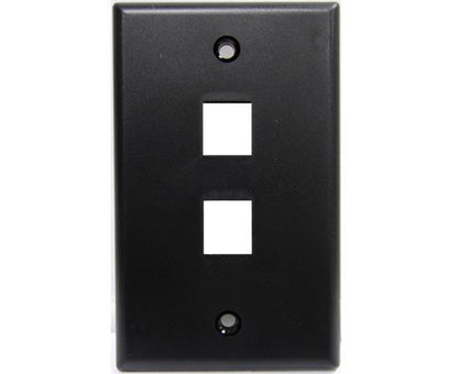 MIG+ Wall Plates, High Density 1, 2, 3, 4, & 6 Ports - Almond, Ivory, White, Black