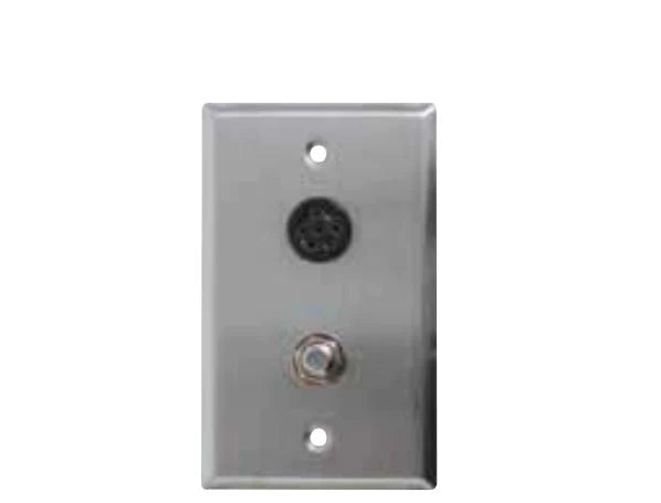 Curbell Medical Wall Plates - Wall Plate with 1/4" Socket and Pigtails